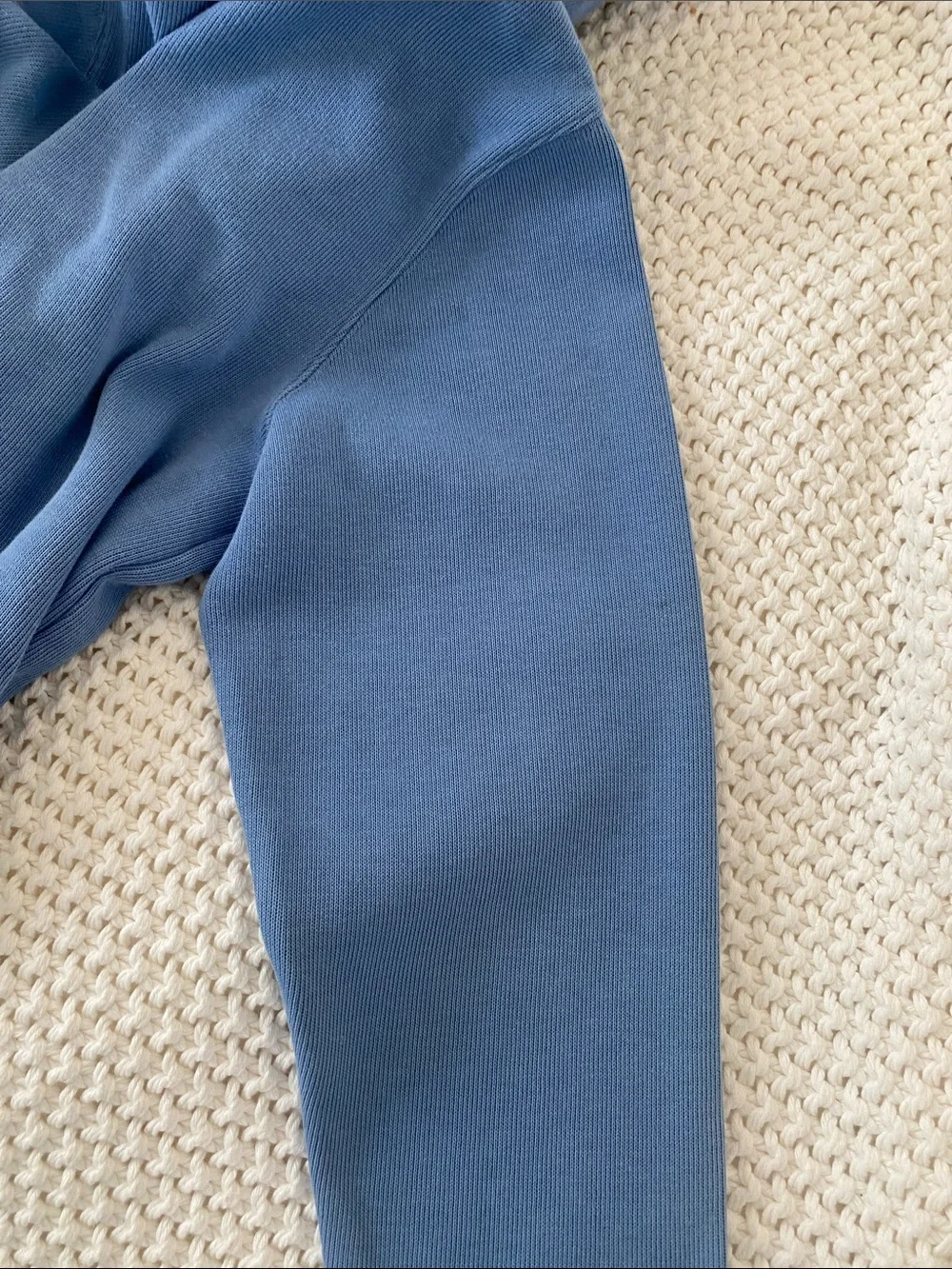 Talbots Periwinkle Blue Cotton Zip Hoodie with Hood
